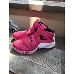 Men's Nike LeBron Zoom Soldier 9 Think Pink Shoes Sneakers Size 12 ; #749417-601